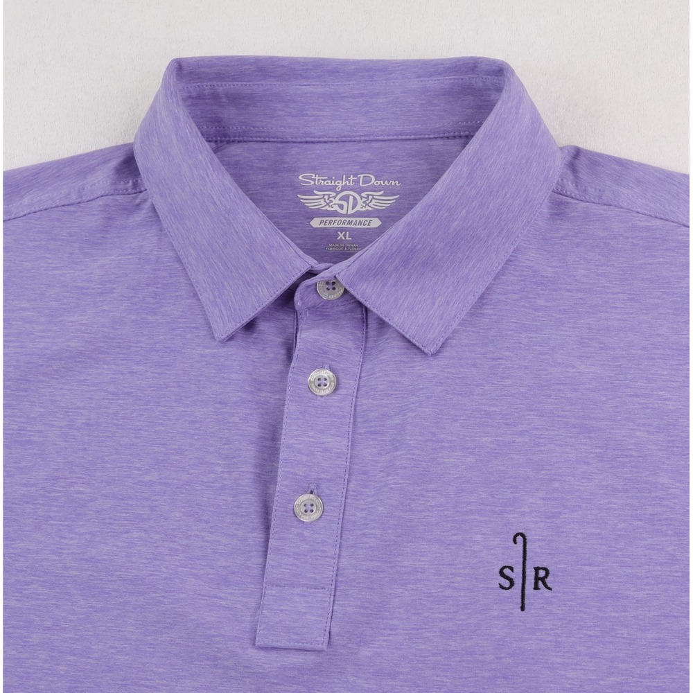 Bandon Dunes Sheep Ranch GC Straight Down Polo Shirt Mens XL Purple Performance